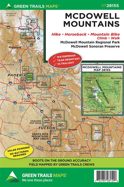 McDowell Mountains, AZ No. 2815S: Green Trails Maps