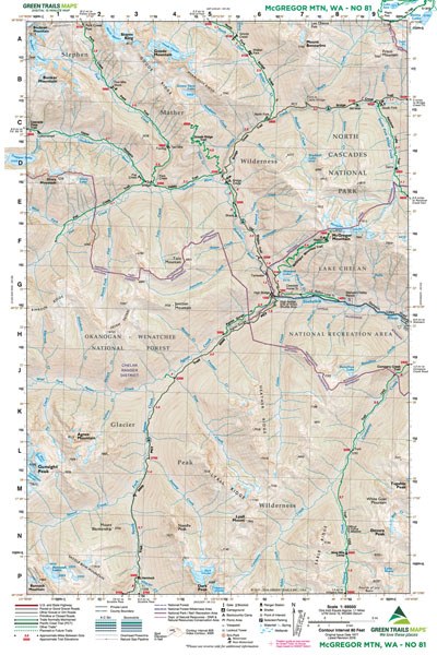 McGregor Mountain, WA No. 81: Green Trails Maps