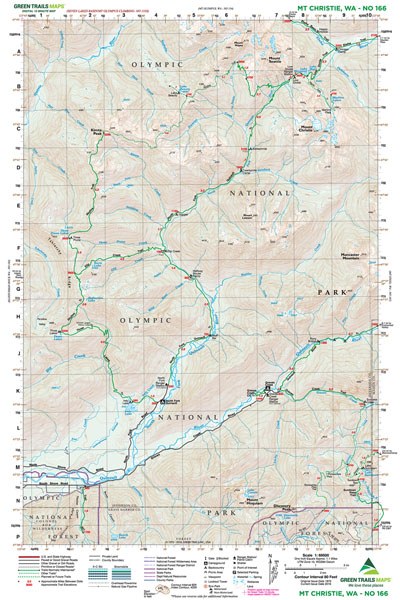 Mount Christie, WA No. 166: Green Trails Maps