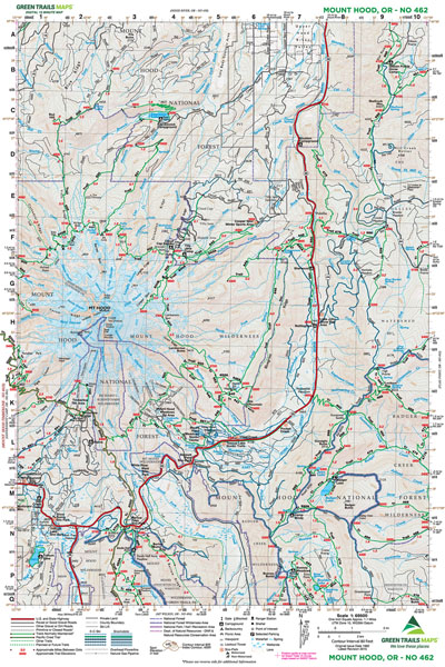 Mount Hood, OR No. 462: Green Trails Maps — Books