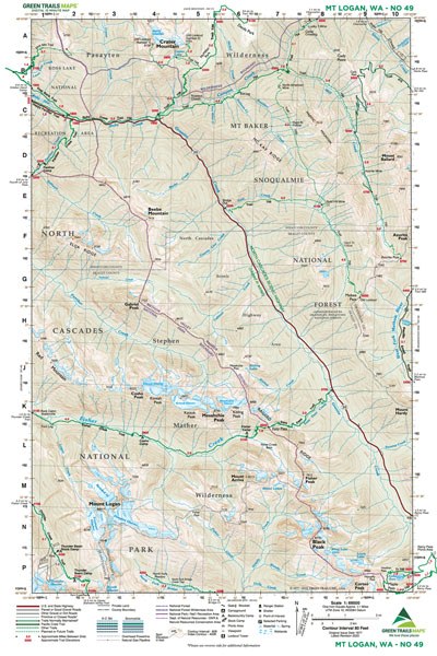 Mount Logan, WA No. 49: Green Trails Maps
