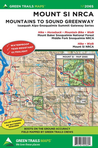 Mount Si * NRCA, WA No. 206S: Green Trails Maps
