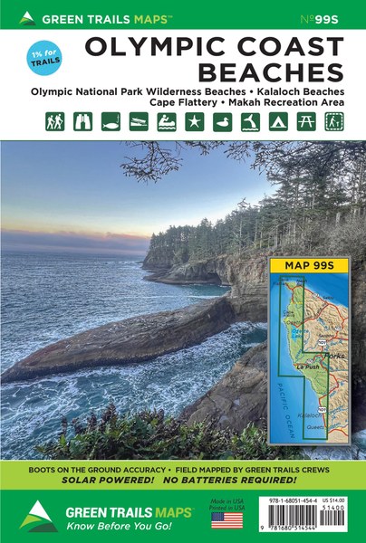 Olympic Coast Beaches, WA No. 99S: Green Trails Maps