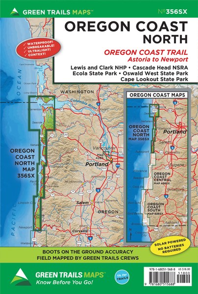Oregon Coast North, OR No. 356SX: Green Trails Maps