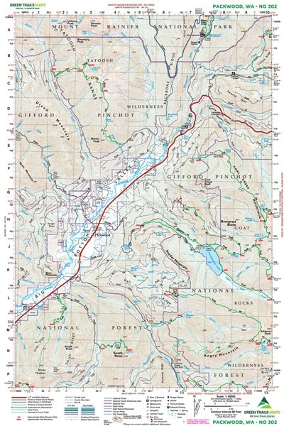 Packwood, WA No. 302: Green Trails Maps