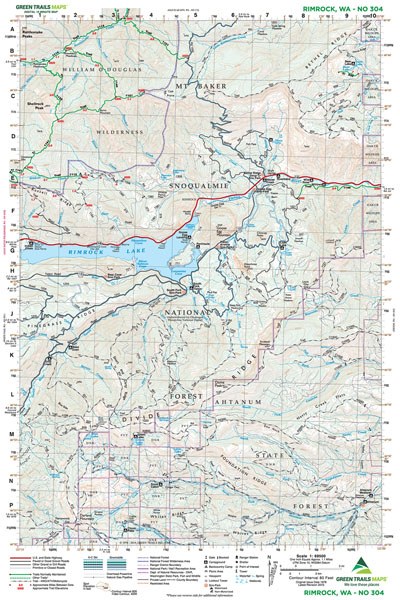 Rimrock, WA No. 304: Green Trails Maps
