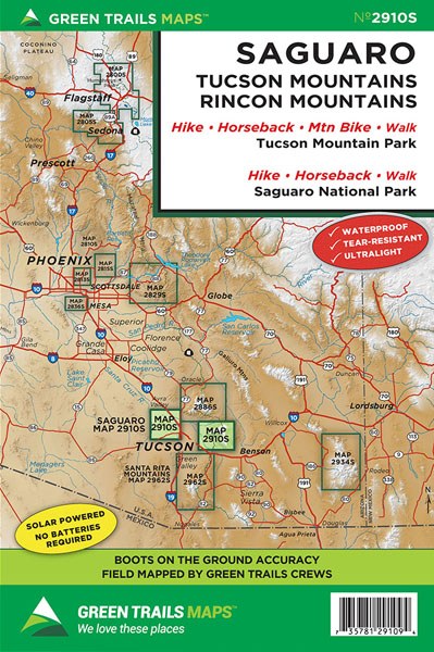 Saguaro, AZ No. 2910S: Green Trails Maps