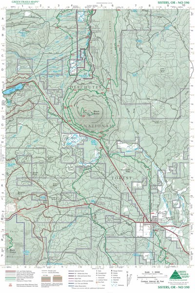 Sisters, OR No. 590: Green Trails Maps