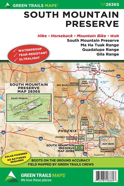 South Mountain Preserve, AZ No. 2836S: Green Trails Maps
