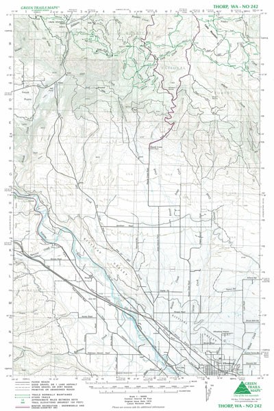 Thorp, WA No. 242: Green Trails Maps