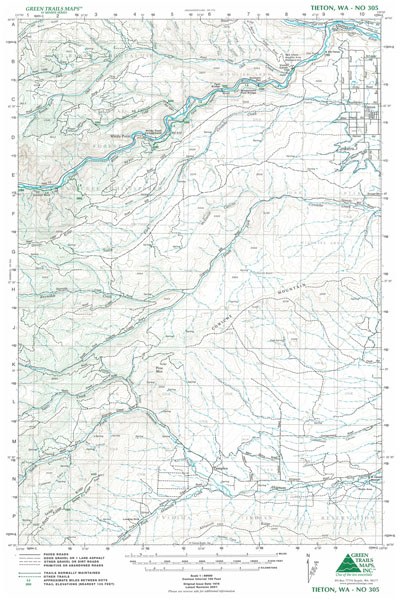 Tieton, WA No. 305: Green Trails Maps