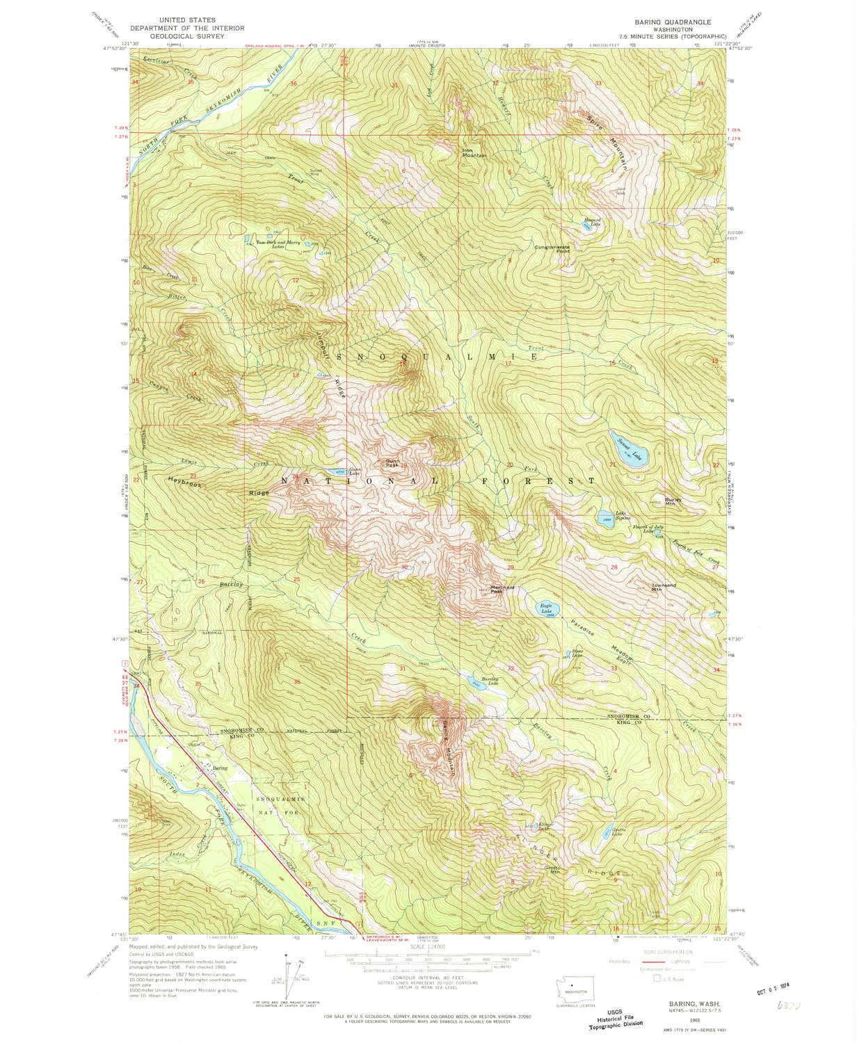 USGS Baring / Index Map — Books