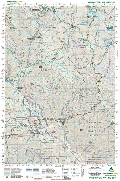 Wind River, WA No. 397: Green Trails Maps