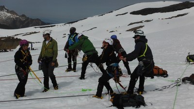 Activity 10  - Crevasse Rescue Exam - Mount Rainier Lower Nisqually Glacier