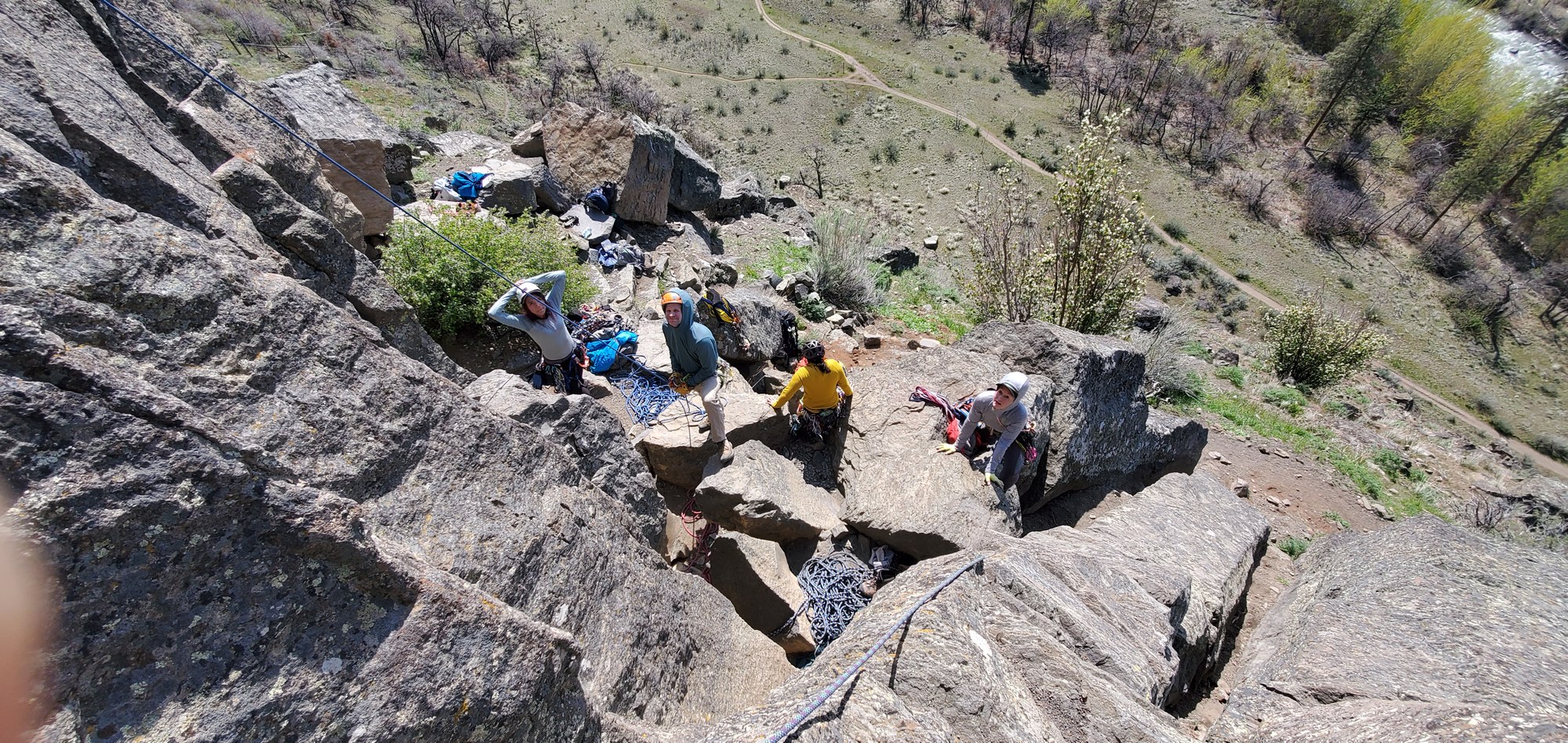 Intermediate Rock Climbing Field Trip Tieton River Royal Columns
