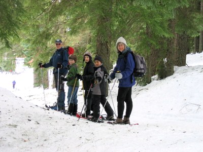 Snowshoe Trek and Lunch -"L" Meany Lodge -  Outdoor Centers - 2015