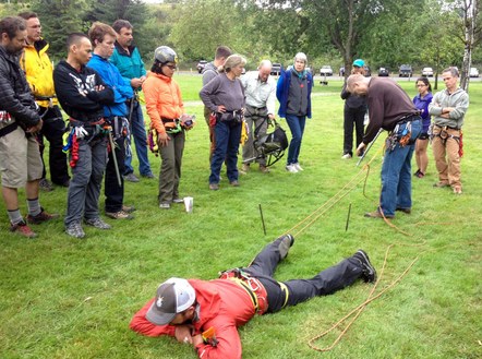BC Outdoor lecture- Crevasse Rescue Practice