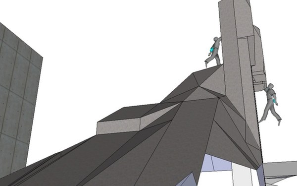 Friction Tower - NE view