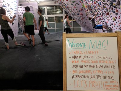 Seattle MAC - Student Leadership Team Meeting - Seattle Bouldering Project (Poplar)