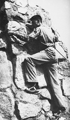 Fred Beckey on Schurman Rock