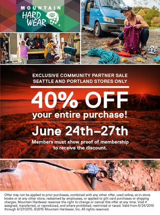 Members ONLY - Mountain Hardware Sale