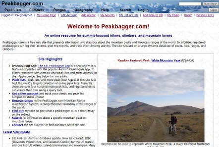 BETA AND BREWS: Peakbagger.com – Behind the scenes of a climbing web site