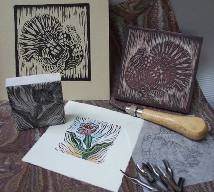 Autumn Block Printing with Jocelyn Curry 