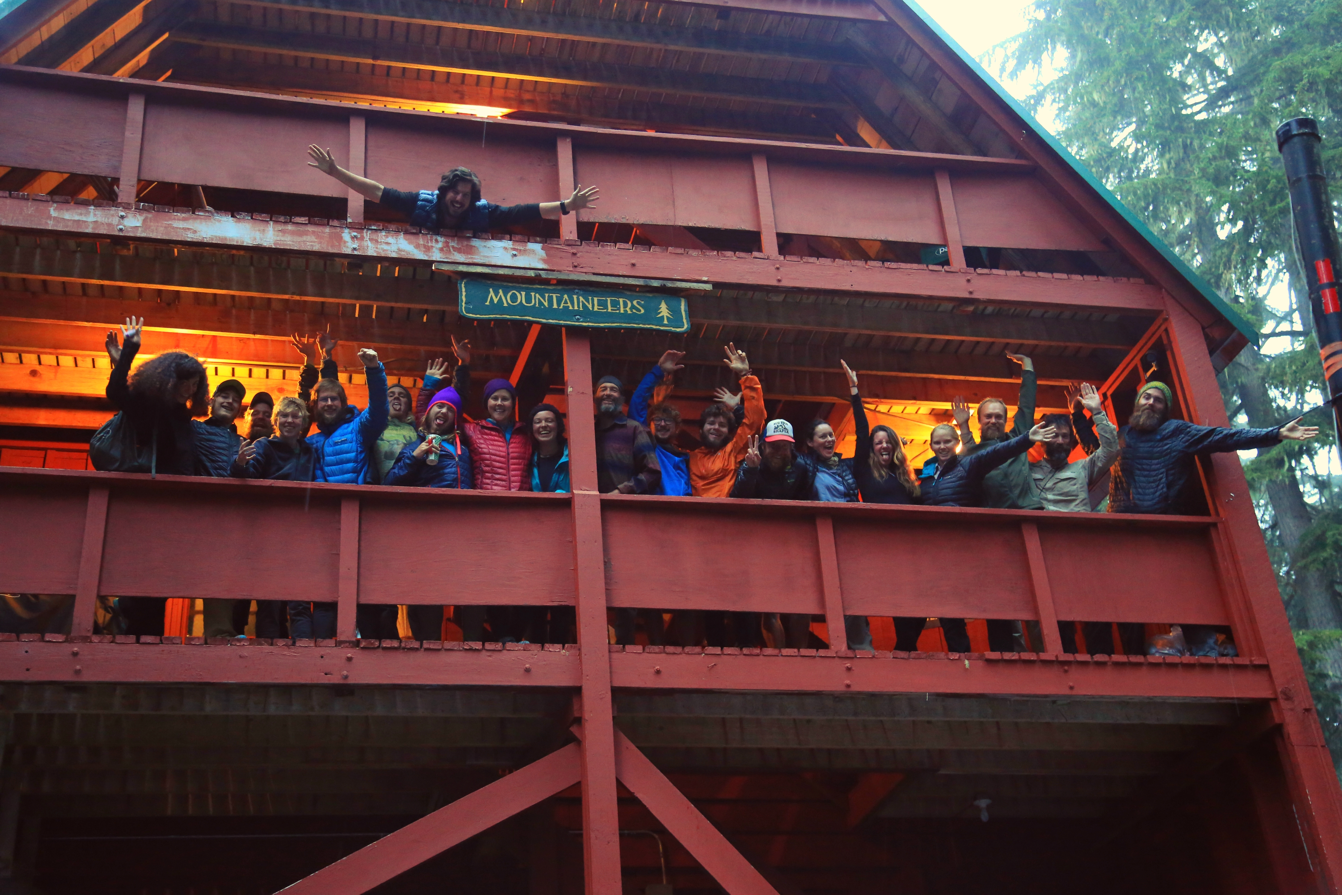 PCT Hikers at Stevens Lodge