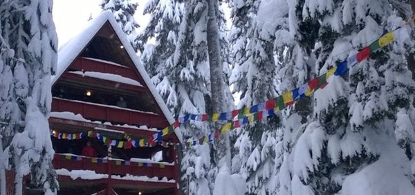 Stevens Lodge "Winter with Prayer" Flags Banner Image