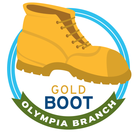 Olympia Branch Scramble Peaks Gold (circle)