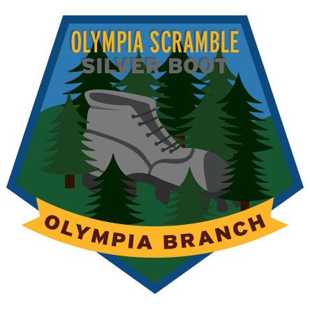 Olympia Branch Scramble Peaks Silver (pentagon)