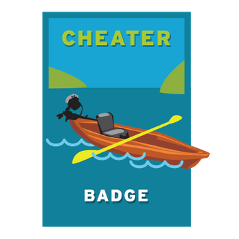 Cheater Badge - Getting Wet