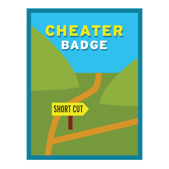 Cheater Badge - Short Cut