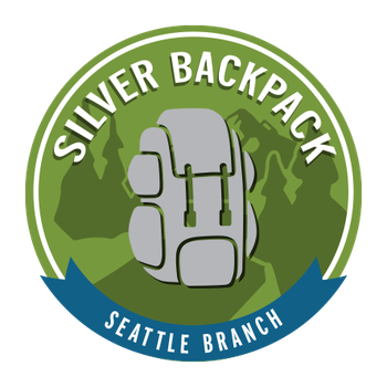 Seattle Branch Silver Backpack