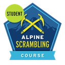 Alpine Scrambling Course Student