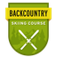 This badge represents successful completion of The Backcountry Skiing Course, which teaches necessary skills to safely travel the backcountry for alpine tourers, telemarkers, and (depending on the class being offered) snowboarders of intermediate level or better.