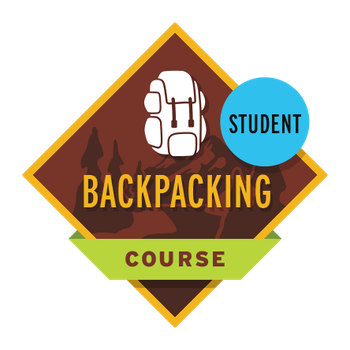 Backpacking Course Student