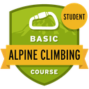 Basic Alpine Climbing Course Student