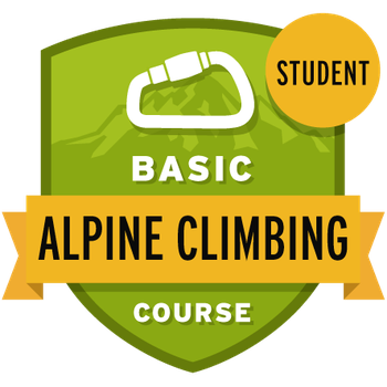 Basic Alpine Climbing Course Student
