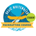 Basic Whitewater Packrafting Course Student