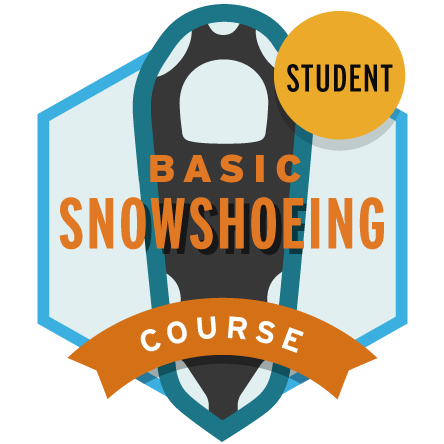 Basic Snowshoeing Course Student