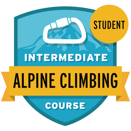 Intermediate Alpine Climbing Course Student