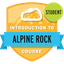 Introduction to Alpine Rock Course Student