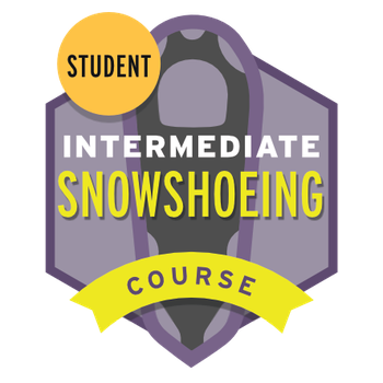 Intermediate Snowshoeing Course Student