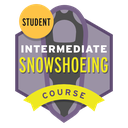 Intermediate Snowshoeing Course Student