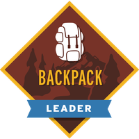 The holder of this badge has been approved to lead backpacking trips for The Mountaineers.