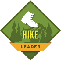 The holder of this badge has been approved as a hike leader for The Mountaineers.